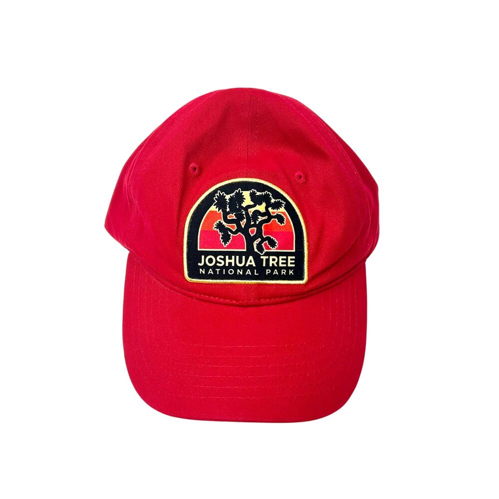 Joshua Tree Baseball Cap Hat Red Adjustable National Parks Granola Outdoorsy NEW
